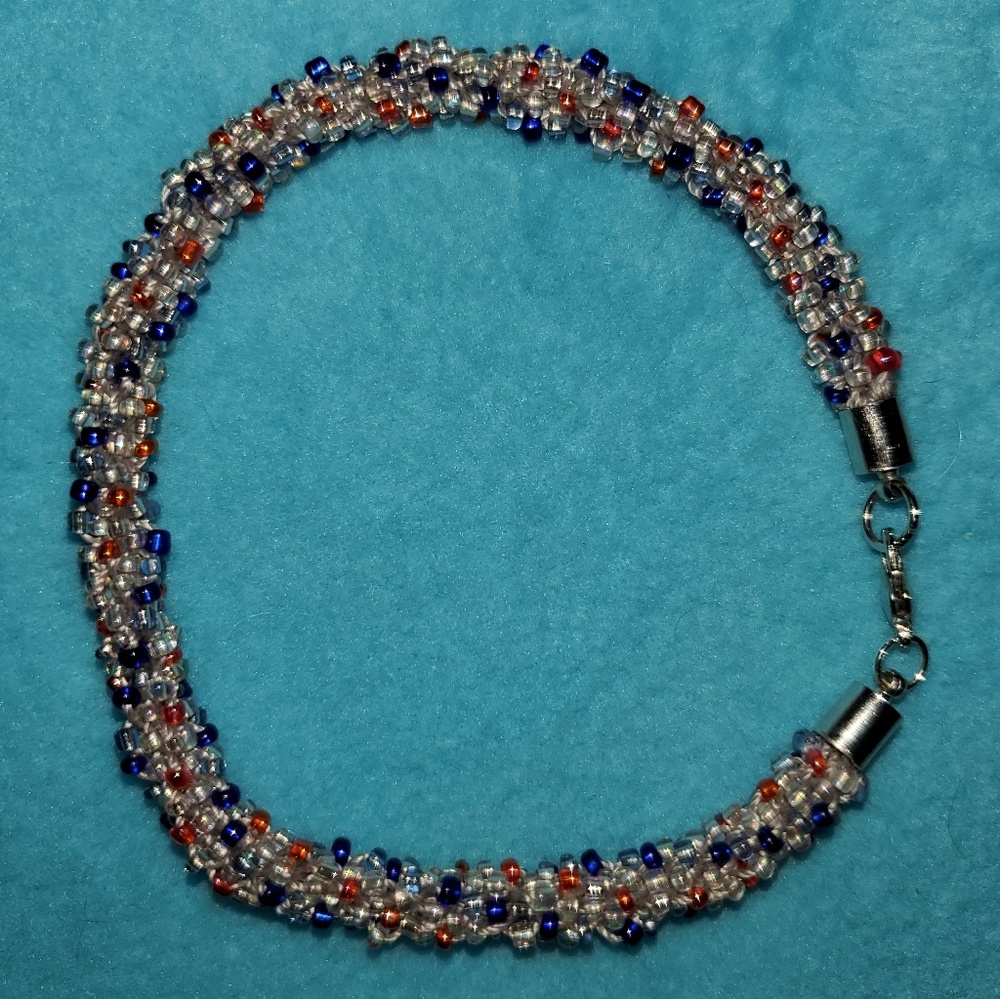 Japanese beaded kumihimo ANKLET/ANKLE bracelet